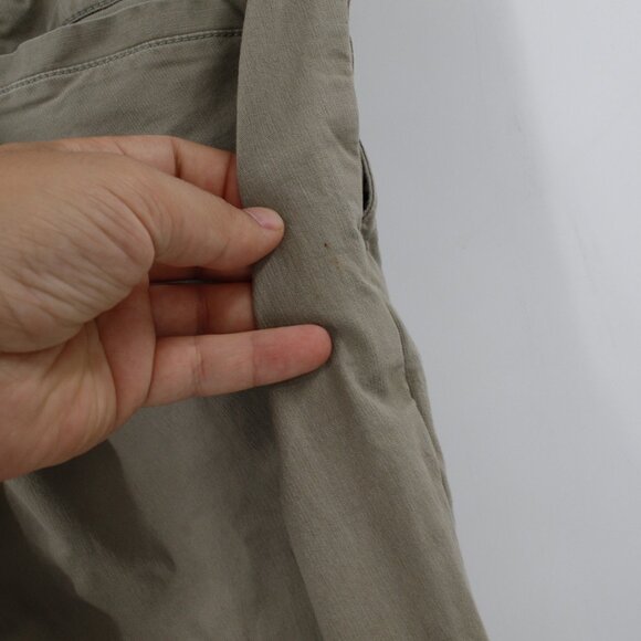 pact pants men's large drawstring flat front green 30x31 organic cotton blend - Picture 5 of 12